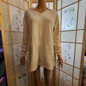 Democracy Large Cream Hoodie Sweater